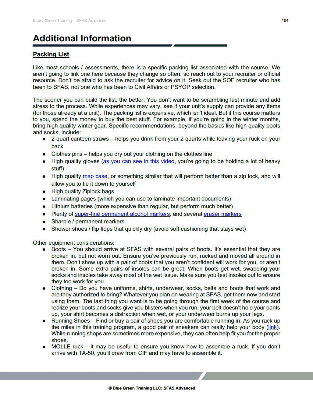 Special Forces Assessment & Selection (SFAS) 14