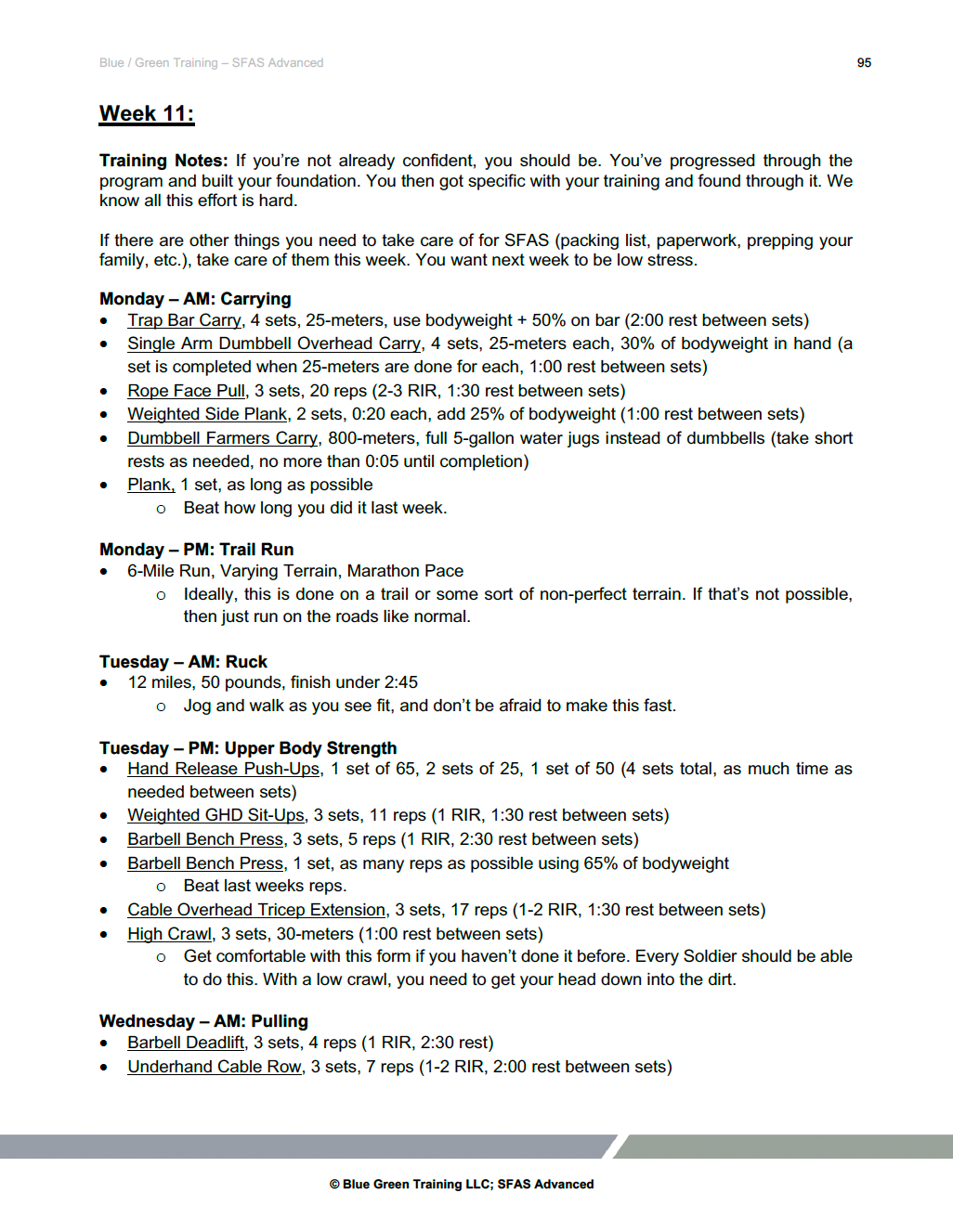 Special Forces Assessment & Selection (SFAS) 13