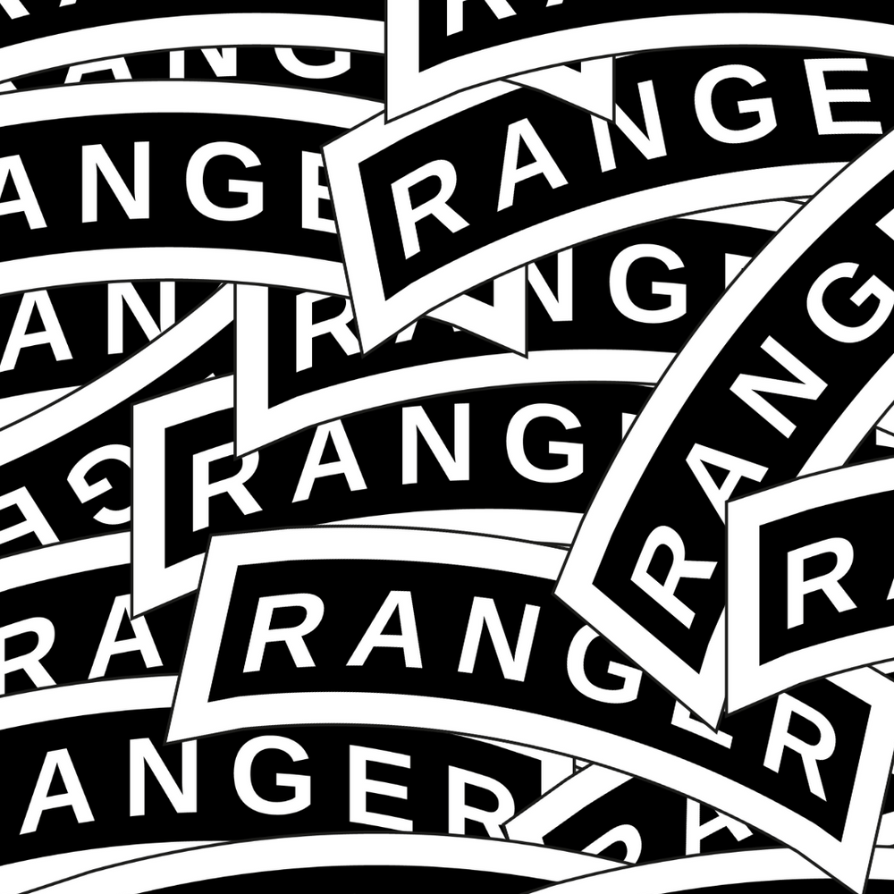 
                      
                        B&W Ranger Tab Sticker - Made in America
                      
                    