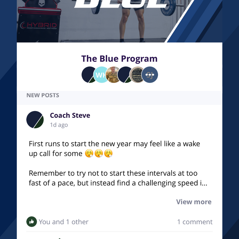 
                      
                        Blue Program Hybrid Tactical Training
                      
                    