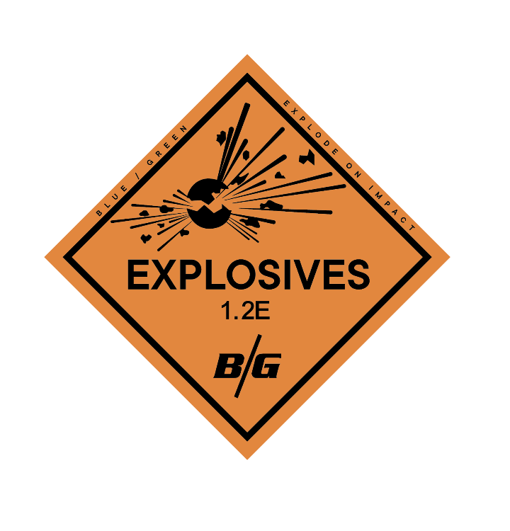 Explode on Impact Sticker – Blue / Green Training