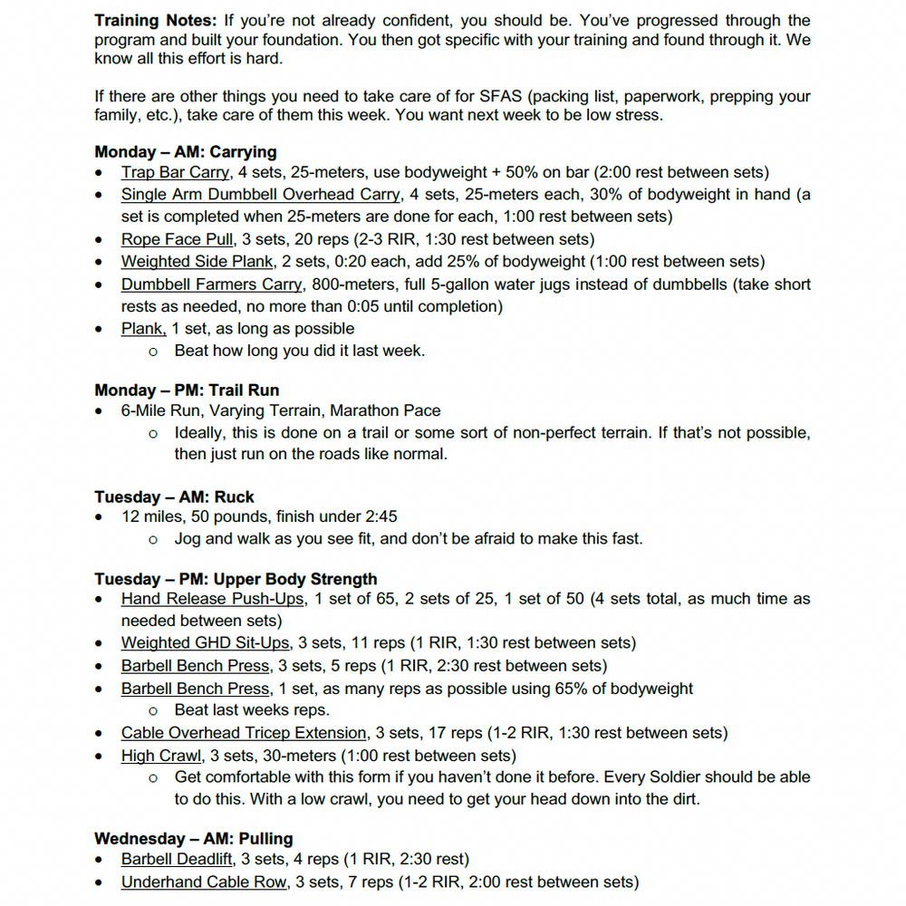 
                      
                        Special Forces Assessment & Selection (SFAS) 13
                      
                    